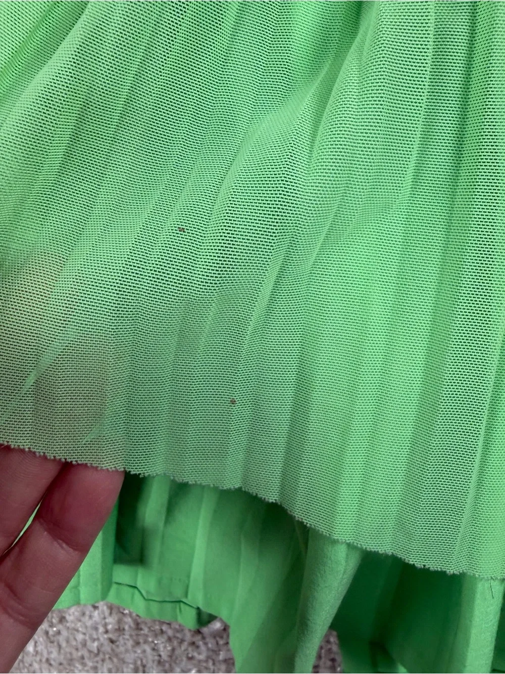 lululemon athletica Bright Green Pleated Skater Skirt